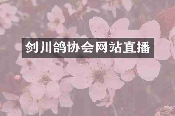 剑川鸽协会网站直播