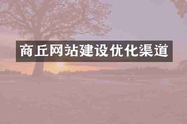 商丘网站建设优化渠道