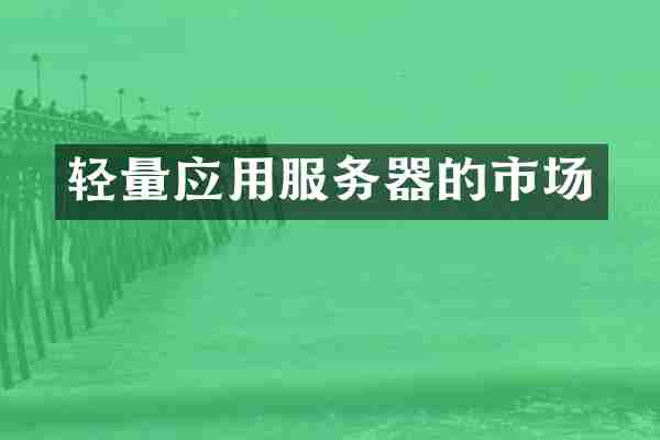 轻量应用服务器的市场