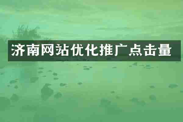 济南网站优化推广点击量