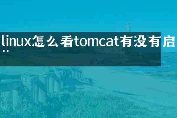 linux怎么看tomcat有没有启动