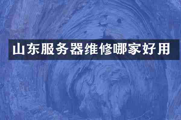 山东服务器维修哪家好用