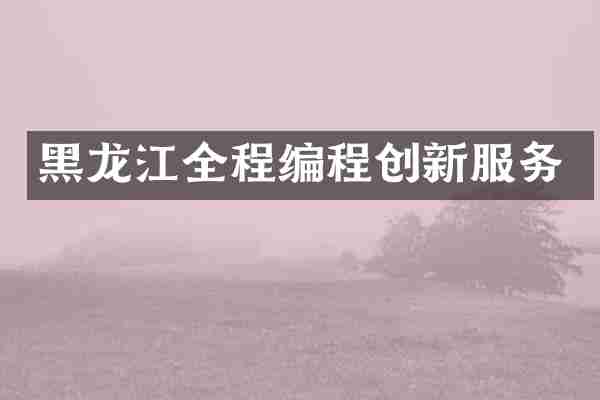 黑龙江全程编程创新服务