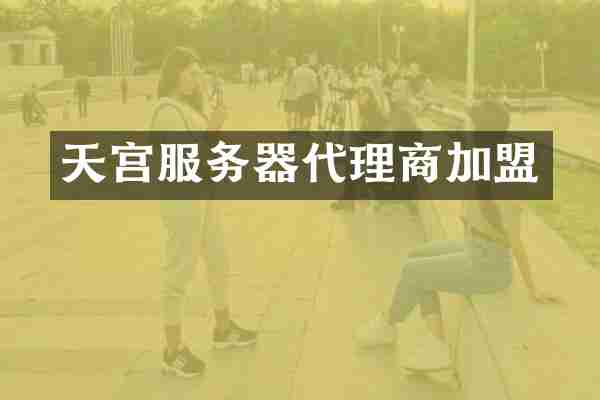 天宫服务器代理商加盟