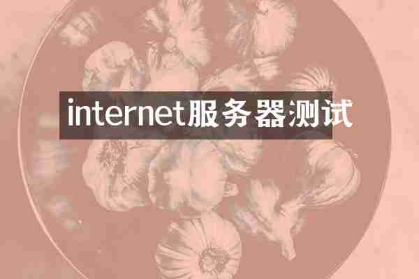 internet服务器测试