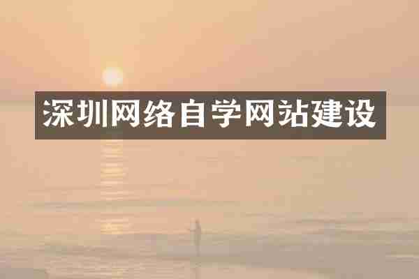 深圳网络自学网站建设