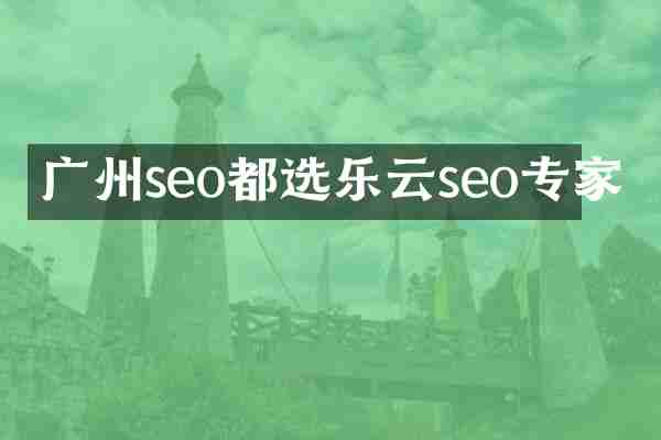 广州seo都选乐云seo专家