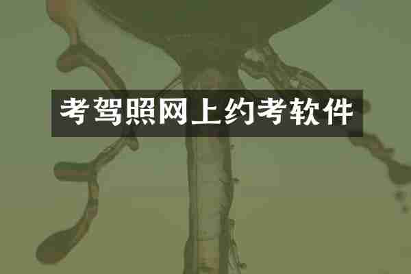 考驾照网上约考软件