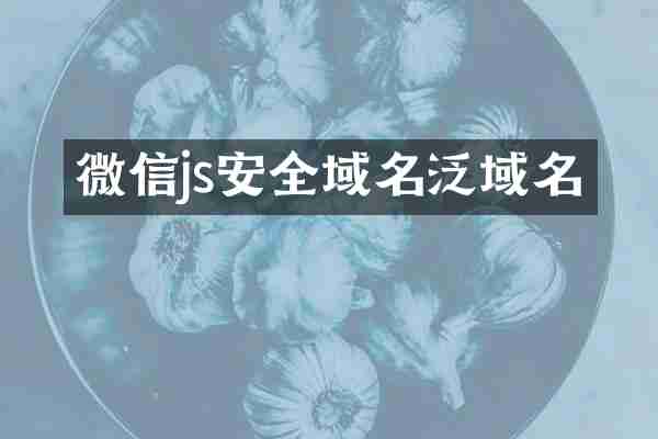 微信js安全域名泛域名