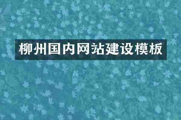 柳州国内网站建设模板