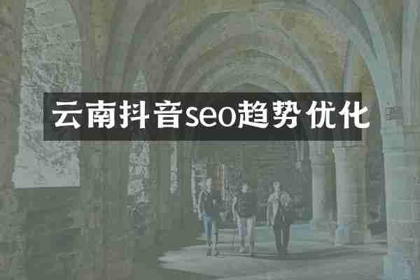 云南抖音seo趋势优化