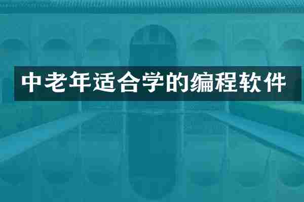 中老年适合学的编程软件