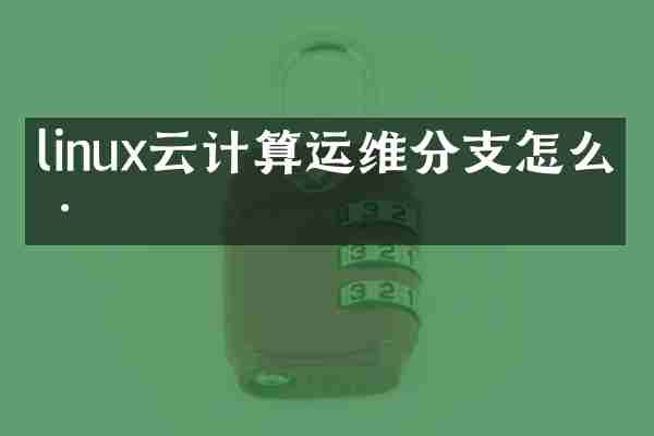 linux云计算运维分支怎么样