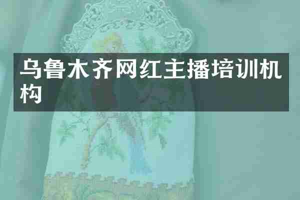 乌鲁木齐网红主播培训机构