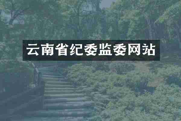 云南省纪委监委网站