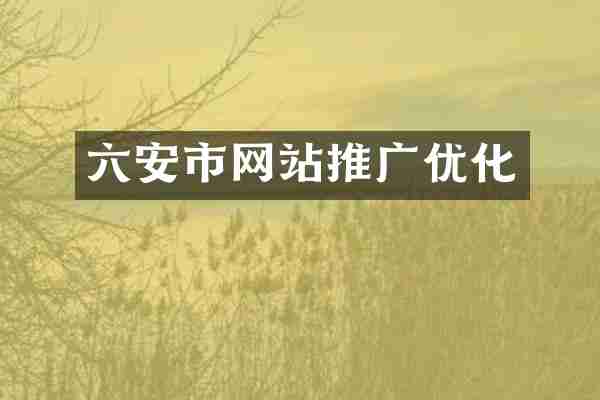 六安市网站推广优化