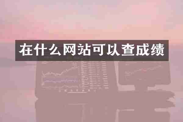 在什么网站可以查成绩