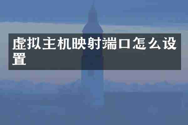 虚拟主机映射端口怎么设置