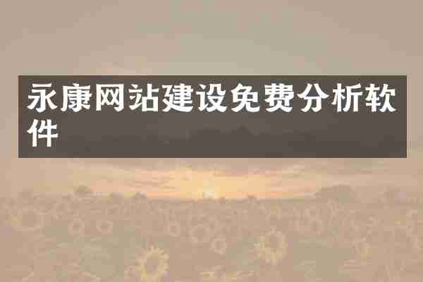 永康网站建设免费分析软件