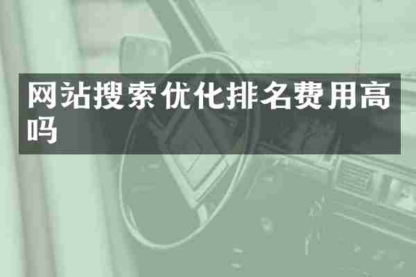 网站搜索优化排名费用高吗