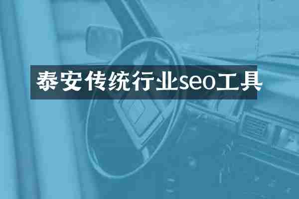 泰安传统行业seo工具