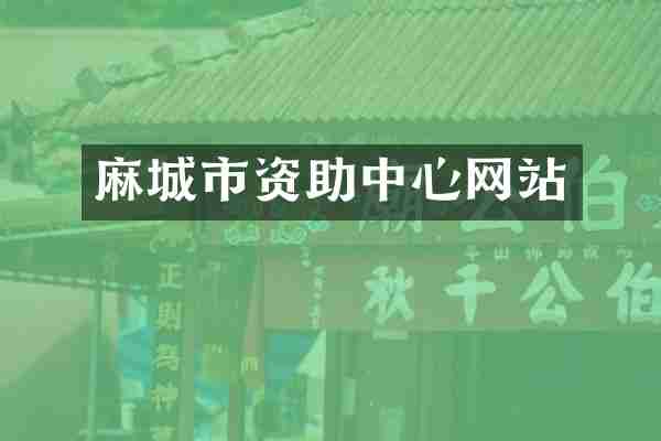 麻城市资助中心网站