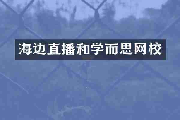 海边直播和学而思网校