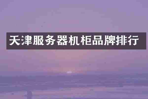天津服务器机柜品牌排行