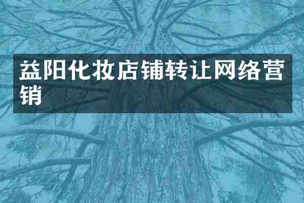 益阳化妆店铺转让网络营销