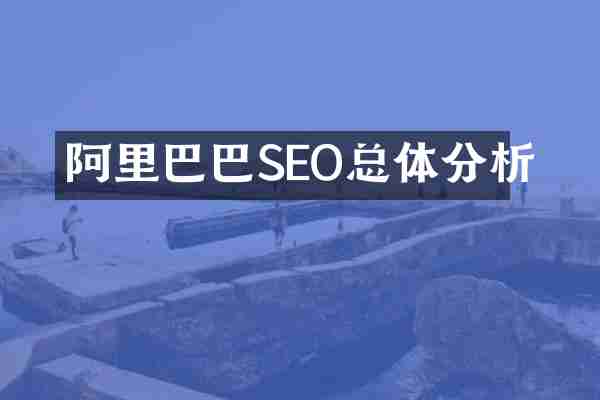 阿里巴巴SEO总体分析
