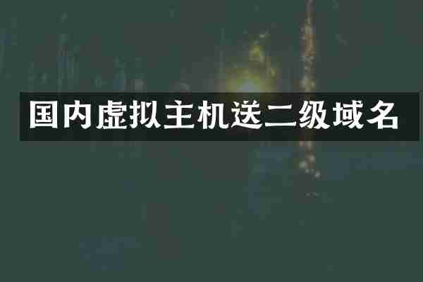 国内虚拟主机送二级域名