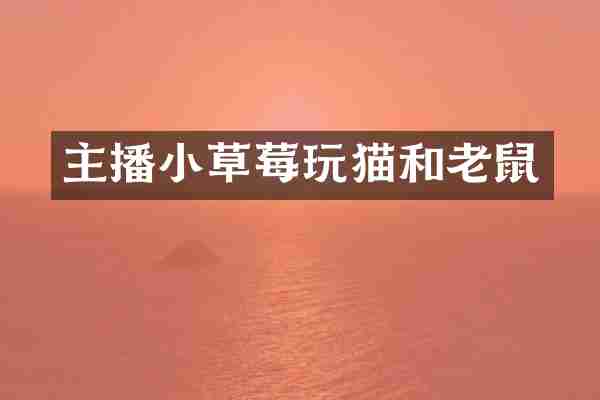 主播小草莓玩猫和老鼠