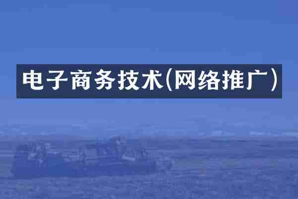 电子商务技术(网络推广)