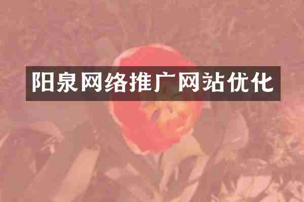 阳泉网络推广网站优化