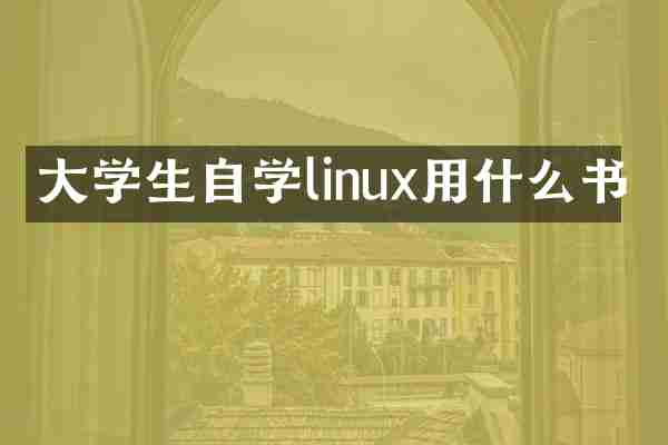 大学生自学linux用什么书
