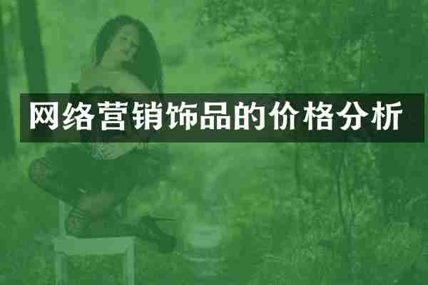 网络营销饰品的价格分析