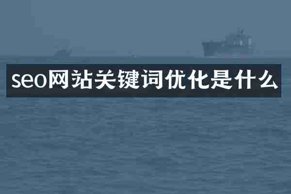seo网站关键词优化是什么