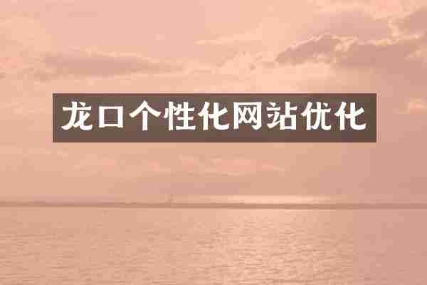 龙口个性化网站优化