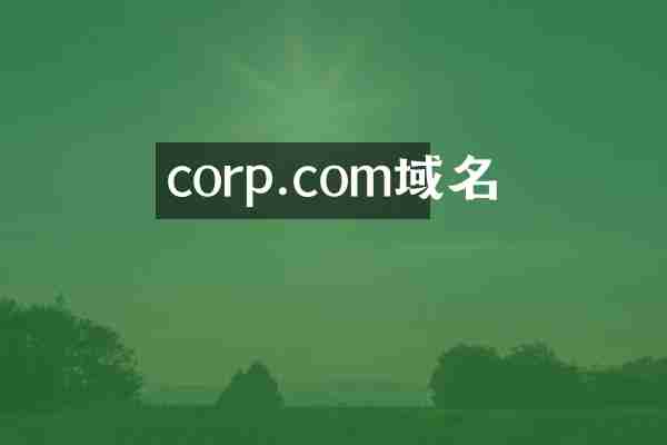 corp.com域名