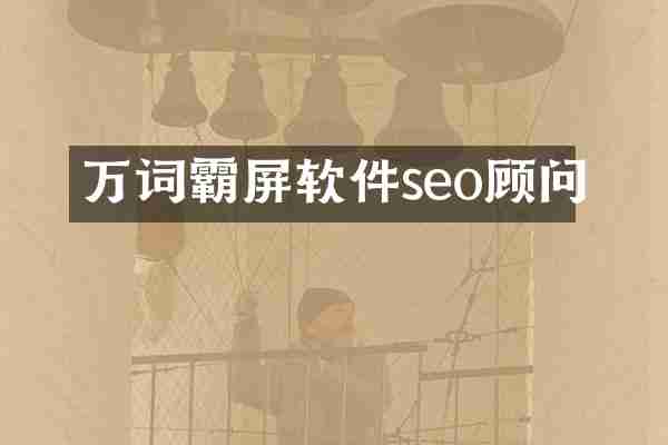 万词霸屏软件seo顾问