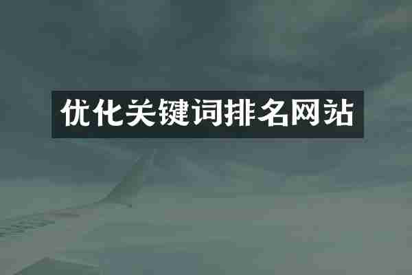 优化关键词排名网站