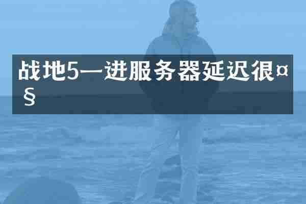 战地5一进服务器延迟很大