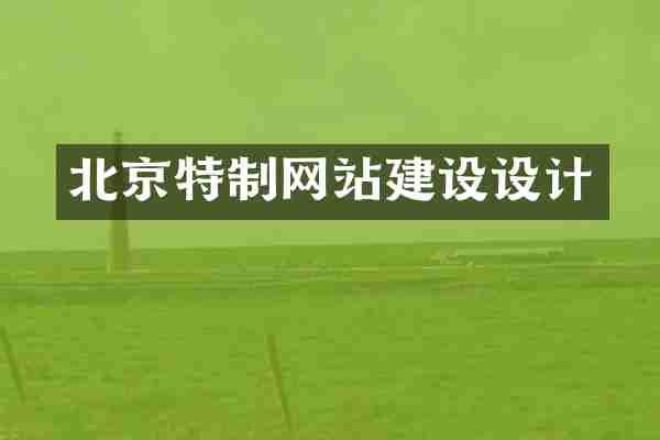 北京特制网站建设设计