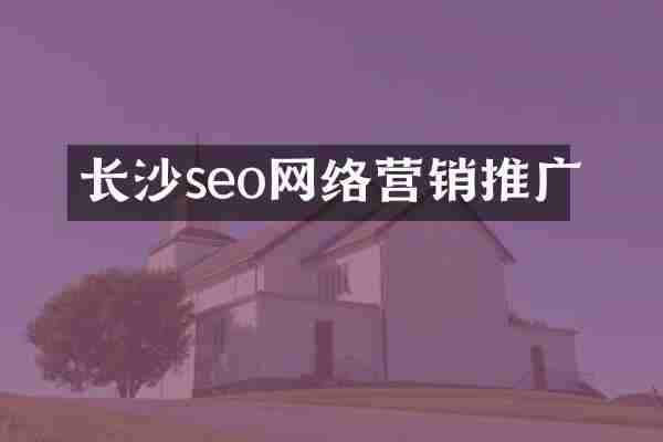 长沙seo网络营销推广