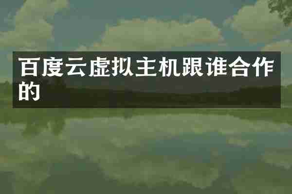百度云虚拟主机跟谁合作的