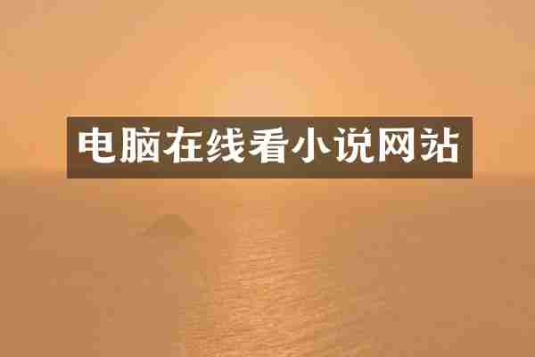 电脑在线看小说网站