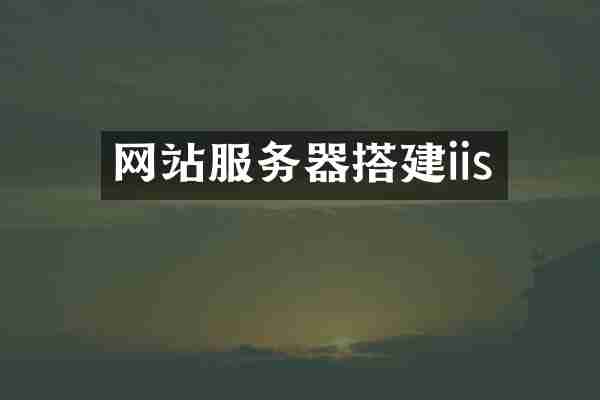 网站服务器搭建iis