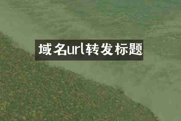 域名url转发标题