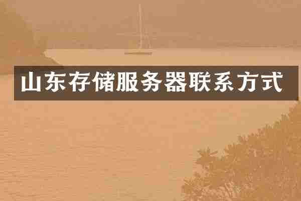 山东存储服务器联系方式