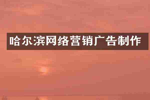 哈尔滨网络营销广告制作
